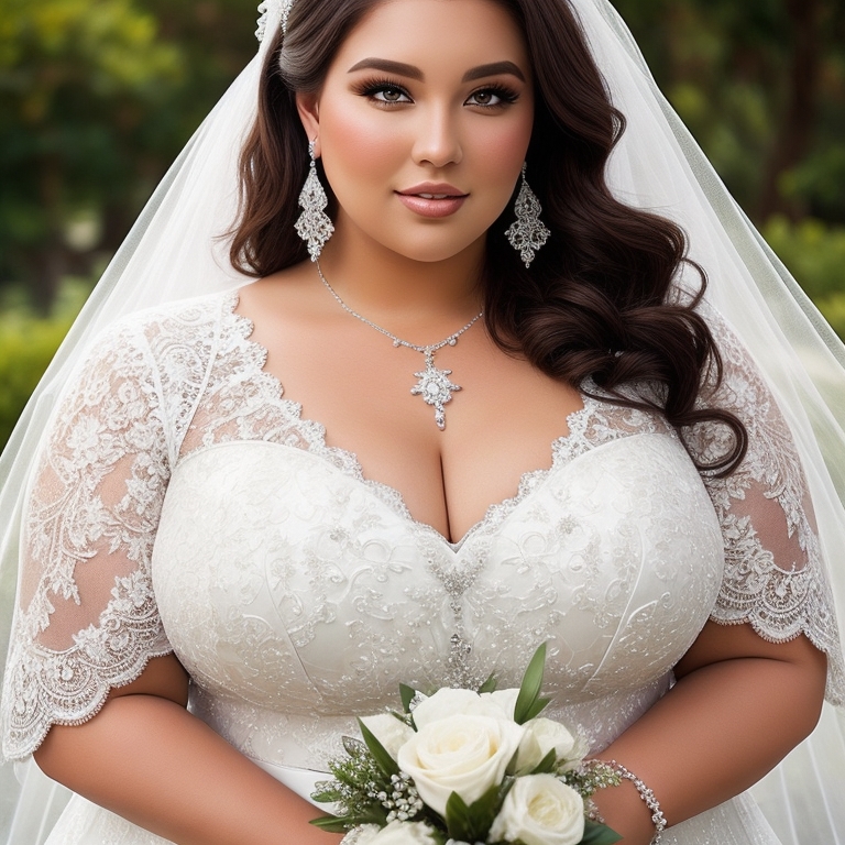 pluc sized wedding dress
